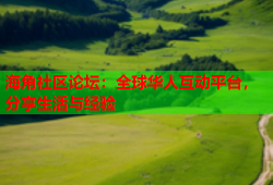 海角社区论坛：全球华人互动平台，分享生活与经验